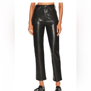 Agolde Black Straight Leg Pants